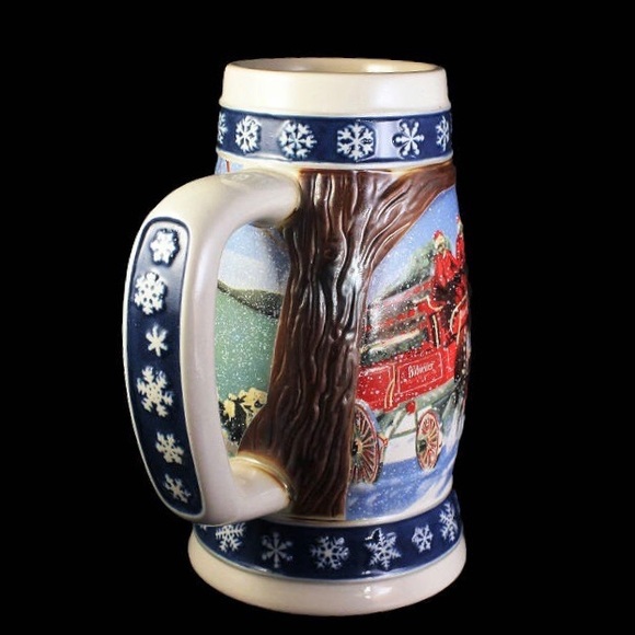 1995 Budweiser - “Lighting The Way Home” Holiday Stein - Picture 12 of 16